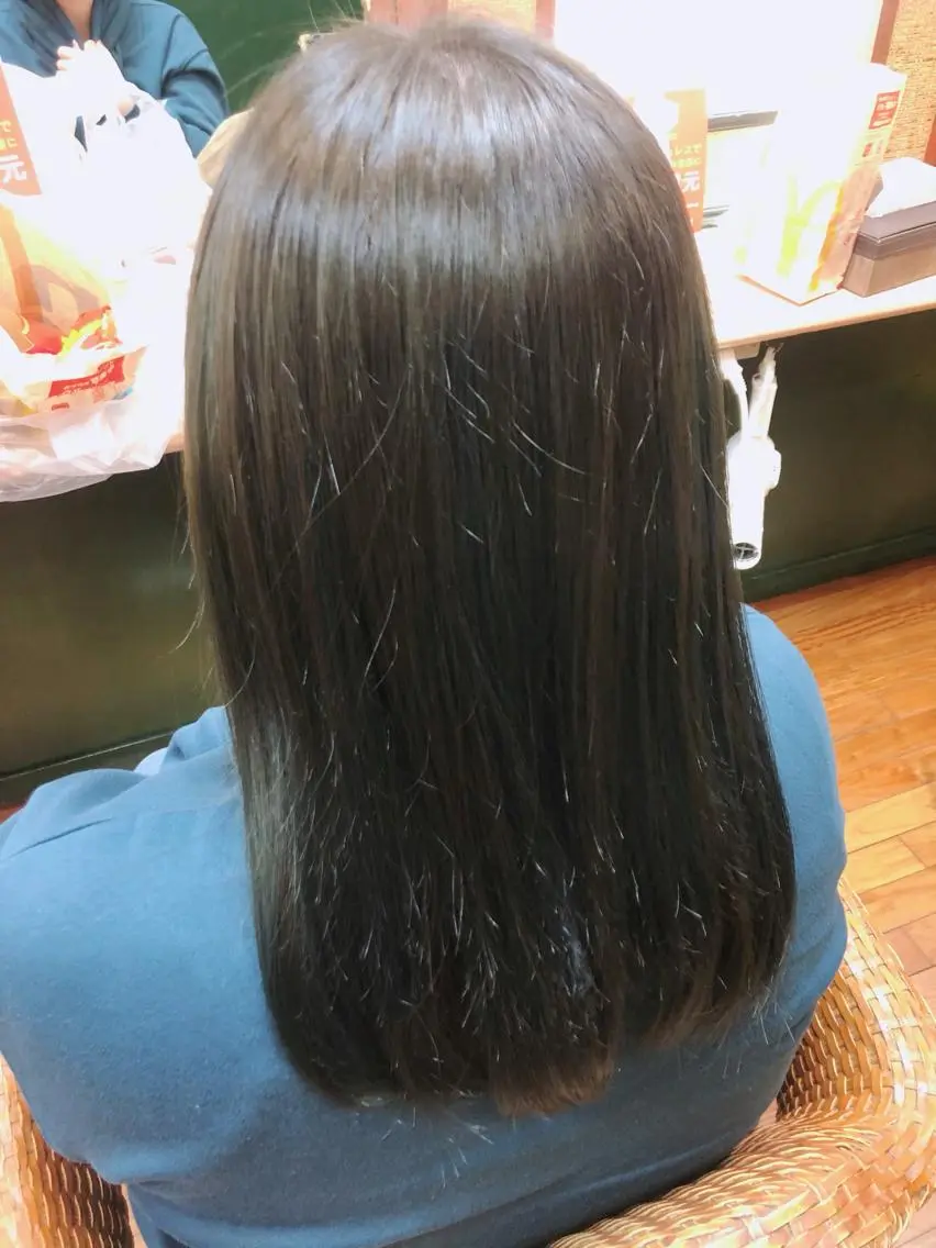 カラー ブルーカラー メッシュ カット ヘアカラー 髪質改善/艶カラー 塩野成一のヘアスタイル