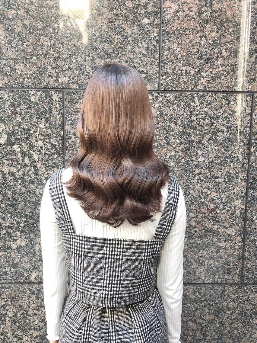 セミロング カラー トリートメント カット ヘアカラー トリートメント 縮毛矯正/ 髪質改善/浅見拓哉のヘアスタイル