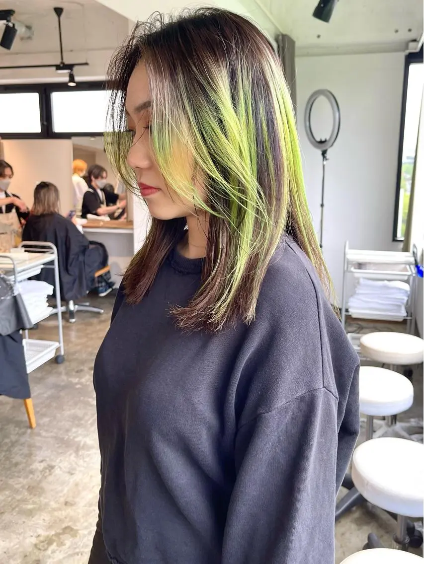 ミディアム 外国人風カラー ハイライト レイヤーカット 似合わせカット ウルフカット ヘアカラー メンズケアブリーチ 特化🔥村田のヘアスタイル