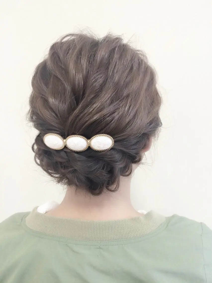ミディアム セミロング ロング ヘアアレンジ 結婚式・ブライダル 沢田 瞳のヘアスタイル