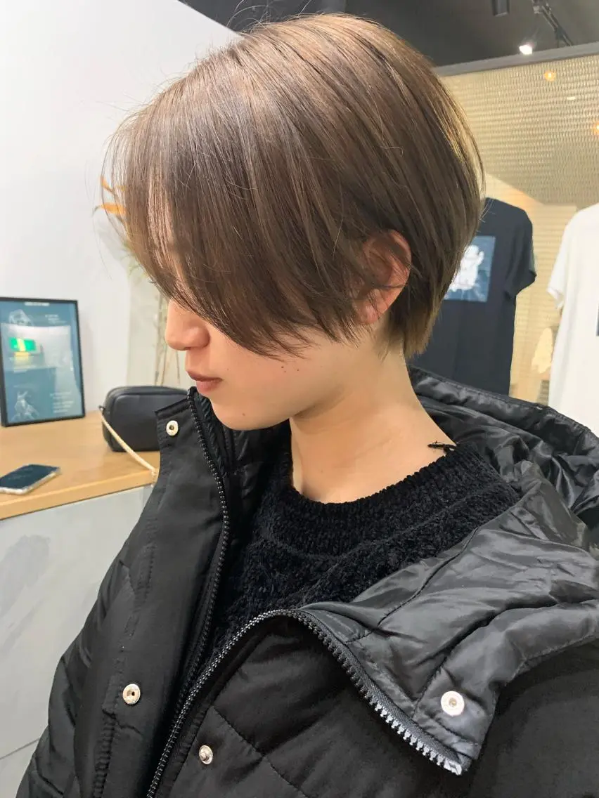 ショート カラー カット ヘアカラー トリートメント ヘアセット 怪我のため6月末 復帰予定田中瑞希🍃のヘアスタイル