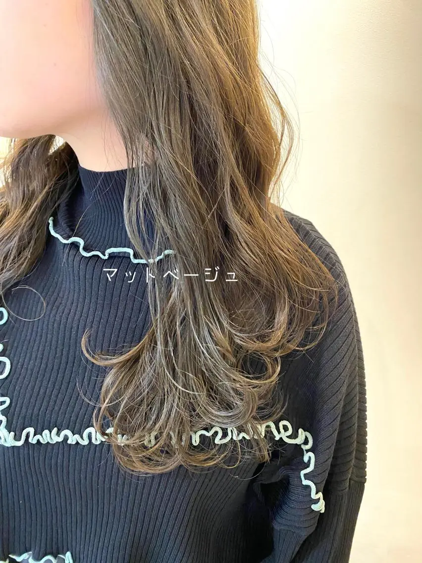 ロング カット ヘアカラー トリートメント CASANE 大橋康智のヘアスタイル
