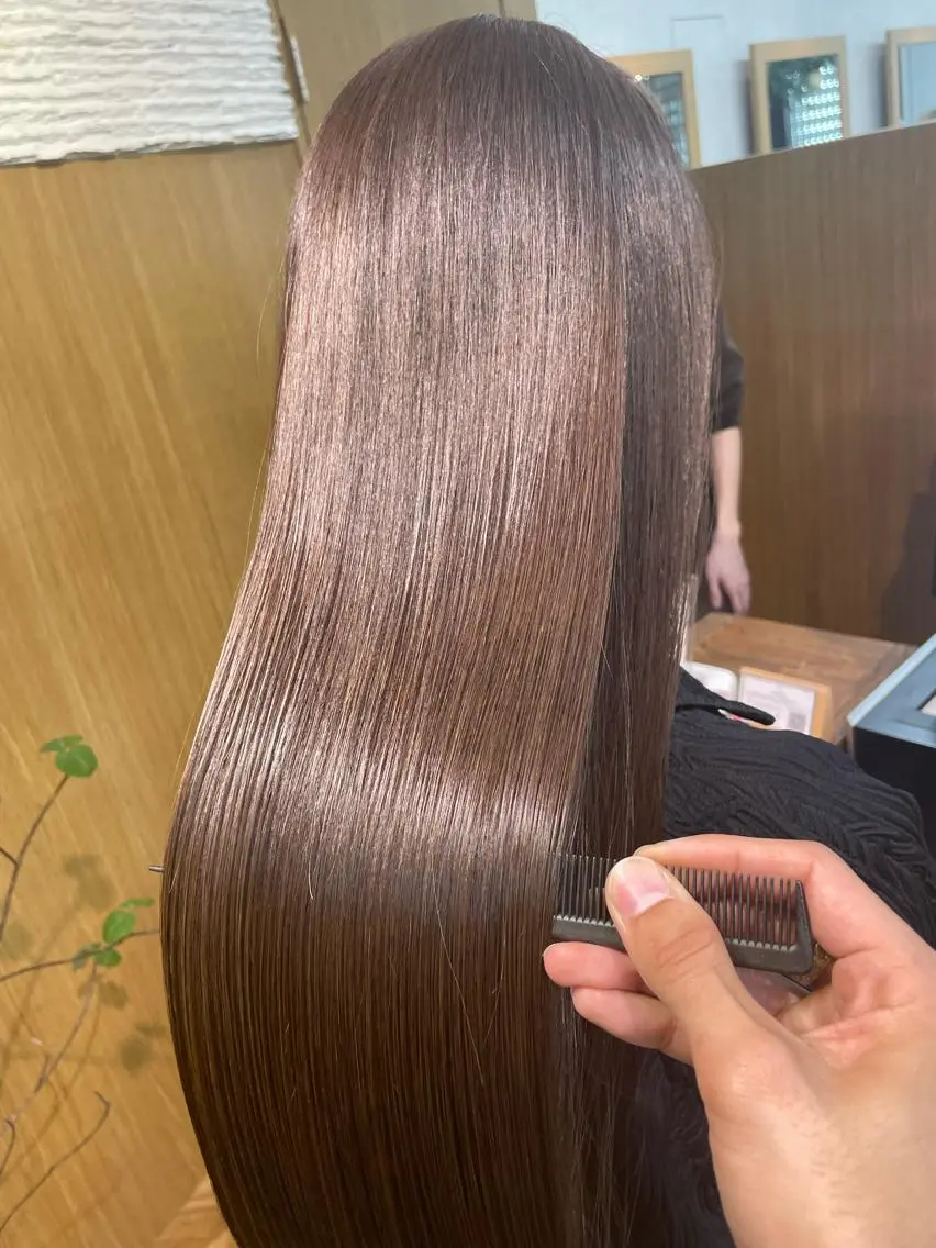 ロング カラー パーマ 髪質改善🌸縮毛矯正 専門家💖後藤のヘアスタイル