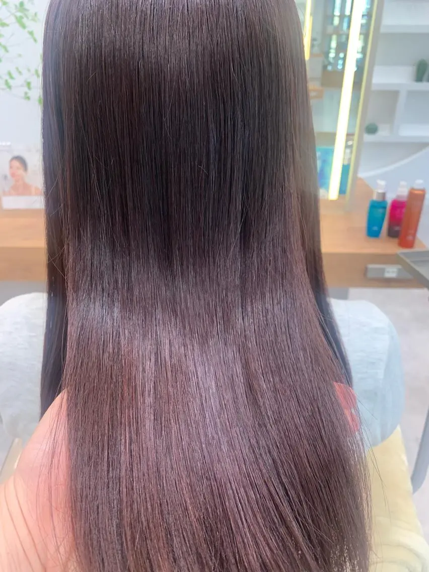 カラー カット ヘアカラー トリートメント ヘッドスパ 近 紗理奈のヘアスタイル