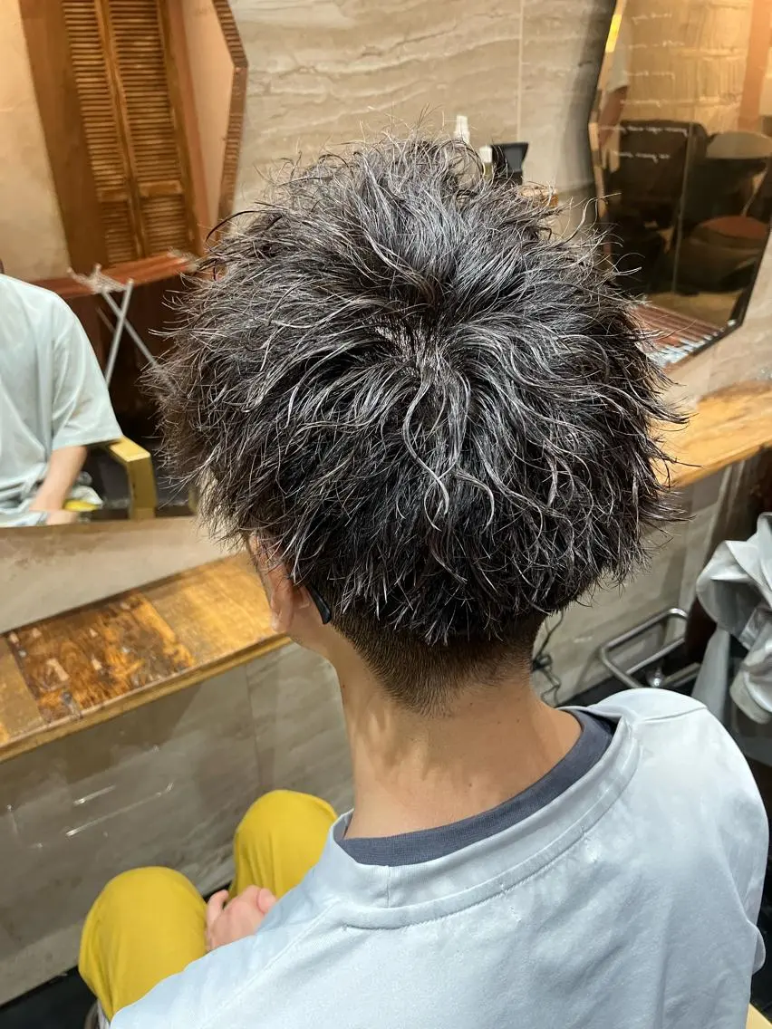 パーマ メンズ カット パーマ メンズ特化/パーマ/ フェードWATARUのヘアスタイル