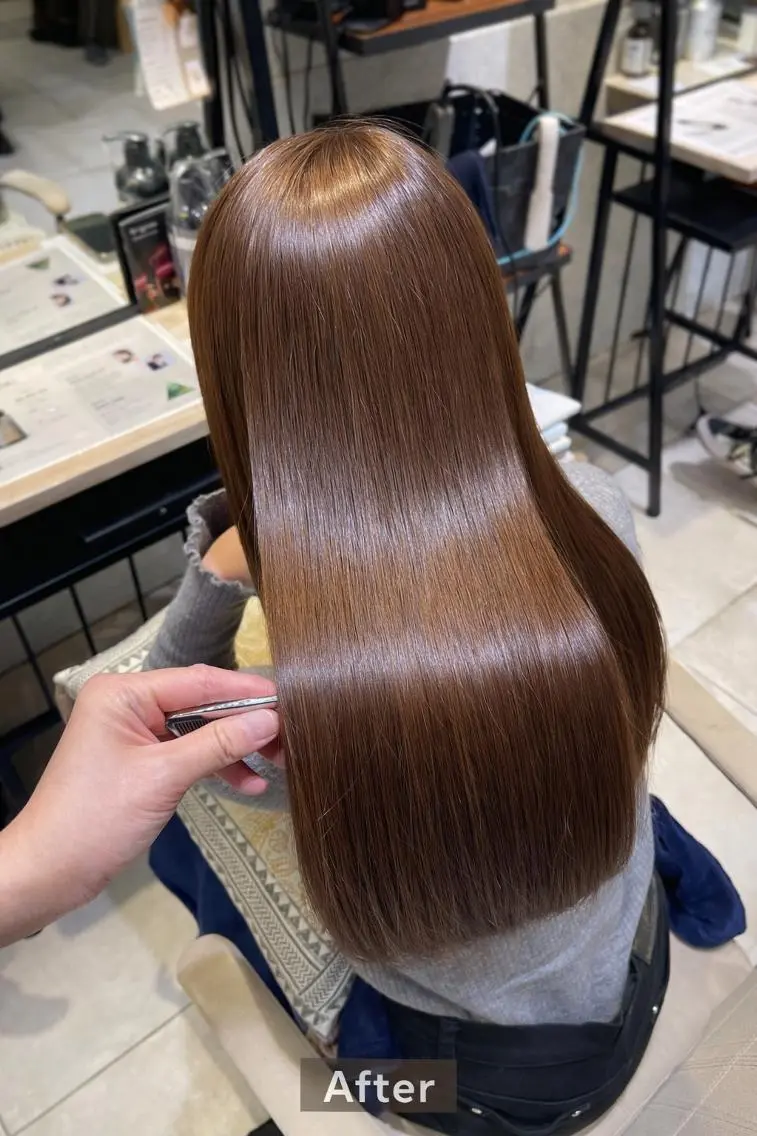 ロング カラー カット ヘアカラー 縮毛矯正 生涯の”美”パートナ ーQUATRO鈴木のヘアスタイル