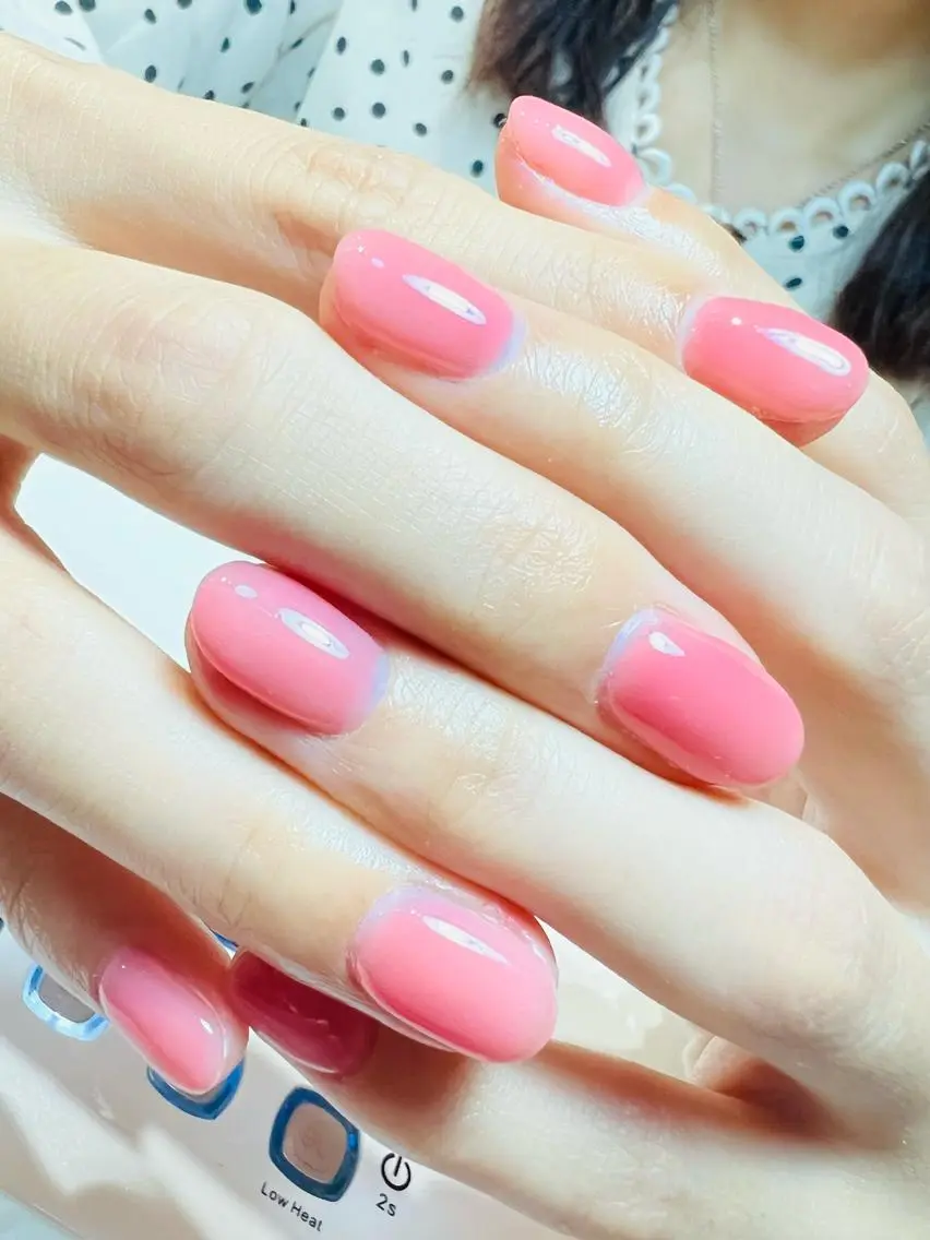 ネイル 桜ネイル ワンカラーネイル ピンク bijou nails 蓮のネイルデザイン