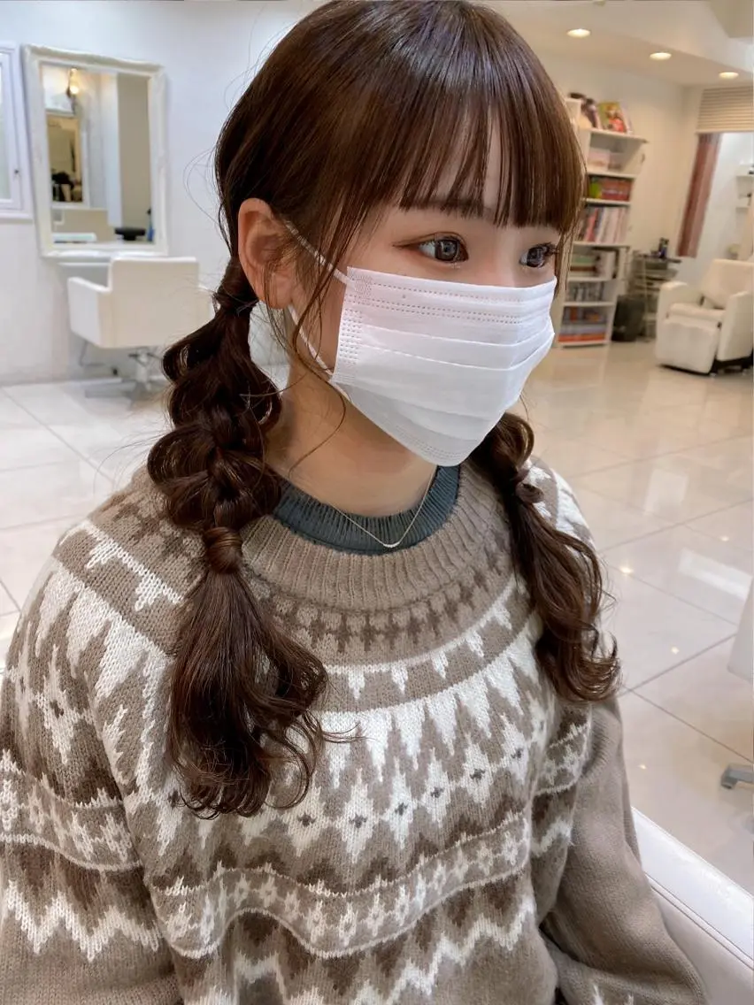 ロング カラー ヘアアレンジ マツエク・マツパ アイブロウ 透明感カラー🫧ヘア セット🫧松本菜月の眉毛・アイブロウイメージ