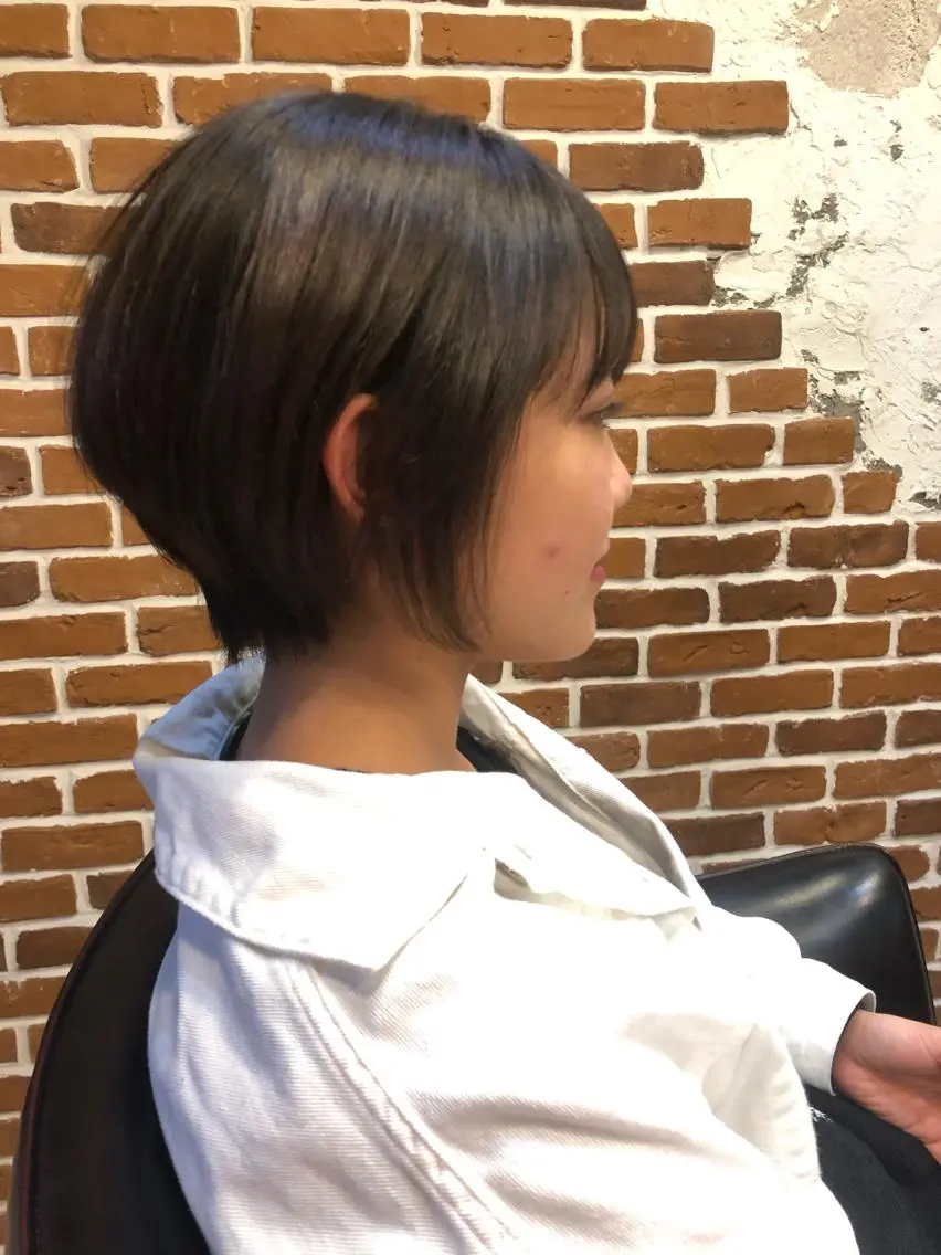 ショート 切りっぱなしボブ ボブ 外国人風カラー ハイライト レイヤーカット ショート職人 美容師【KENTA】のヘアスタイル