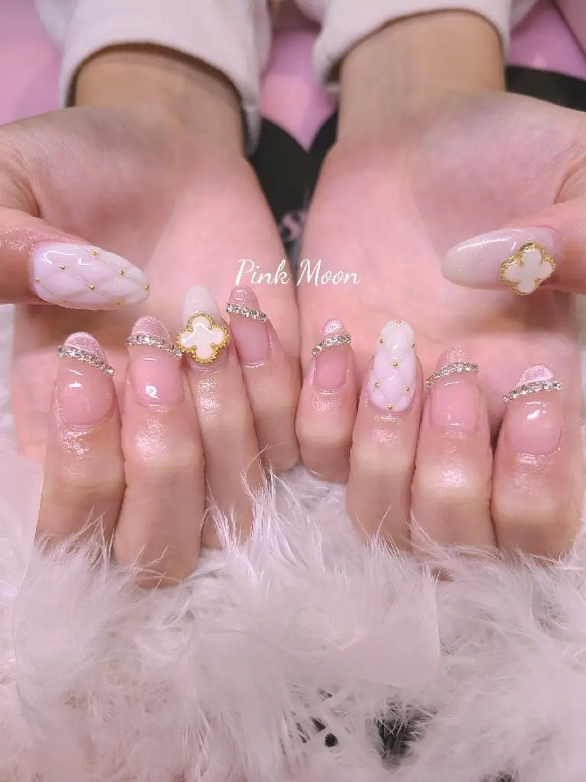 ネイル ハンドネイル PinkMoon Nozomiのネイルデザイン
