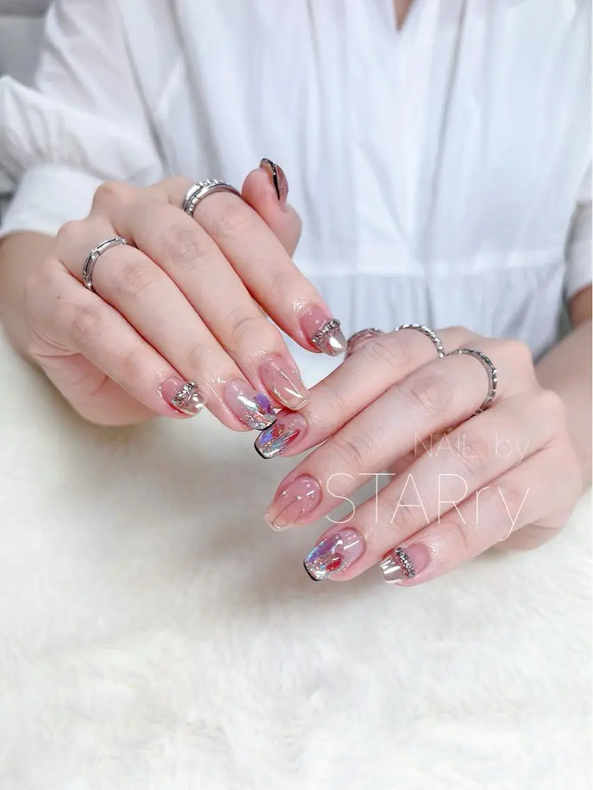 ネイル アートネイル ジェルネイル ニュアンスネイル パラジェル シンプルネイル NAIL by STARry 川口のネイルデザイン