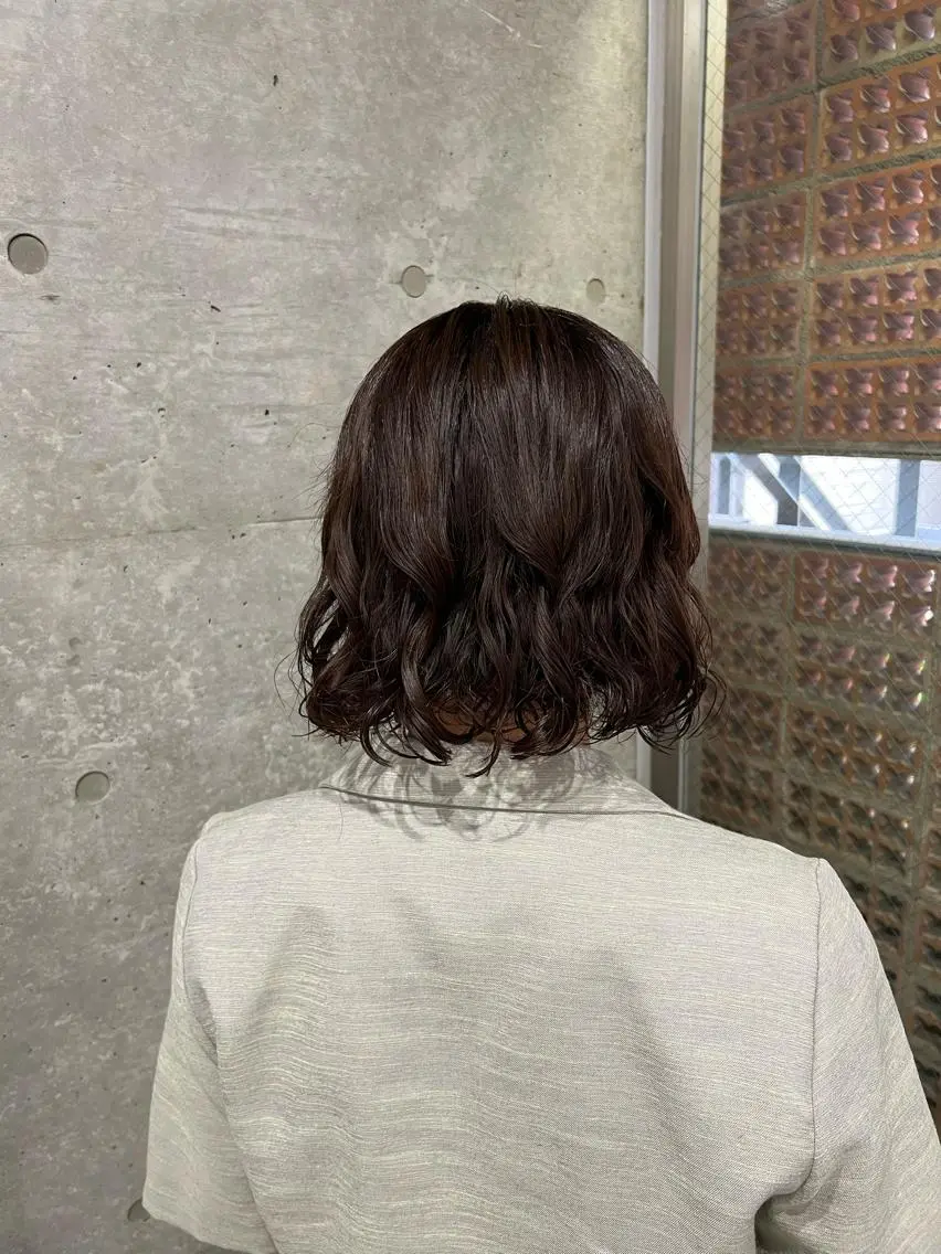 パーマ ボブパーマコテ巻き風 パーマNo1深江秀平のヘアスタイル