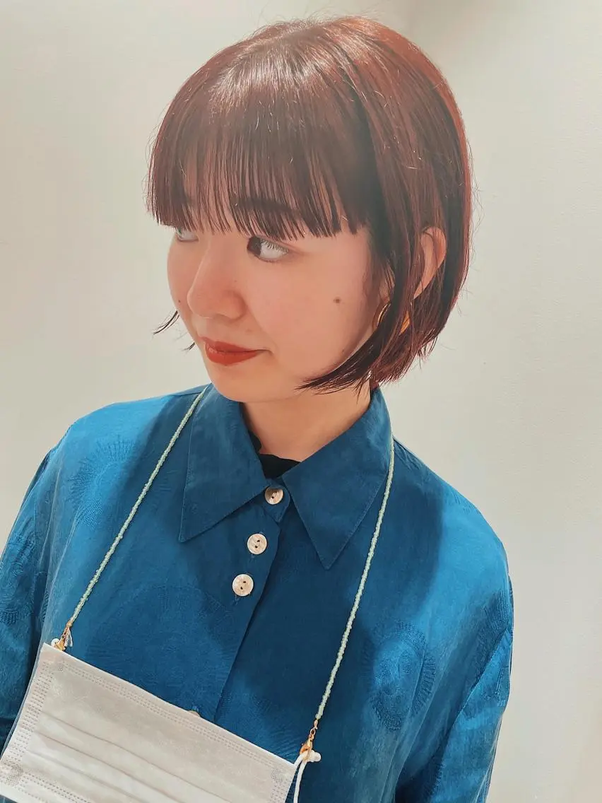 ショート カラー ワイドバング カット ヘアカラー トリートメント センスをお届けします 大谷将生infpのヘアスタイル