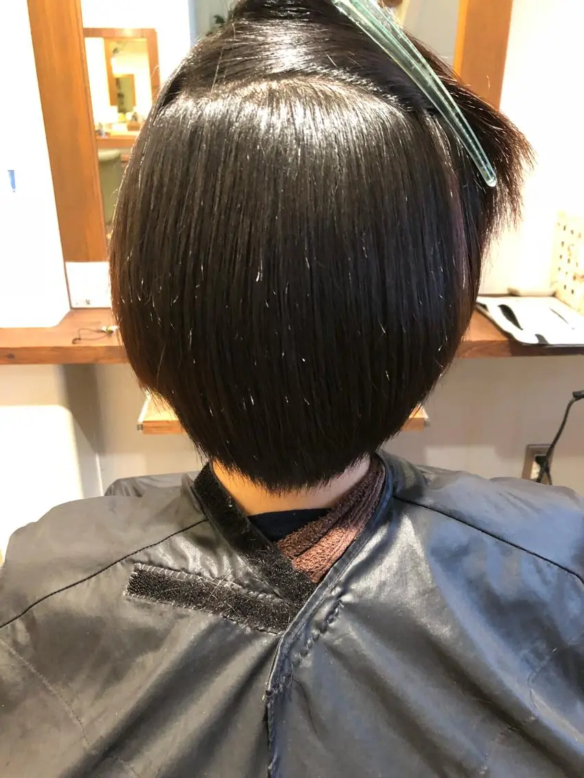 ショート パーマ ストレートパーマ 縮毛矯正 真砂 明のヘアスタイル