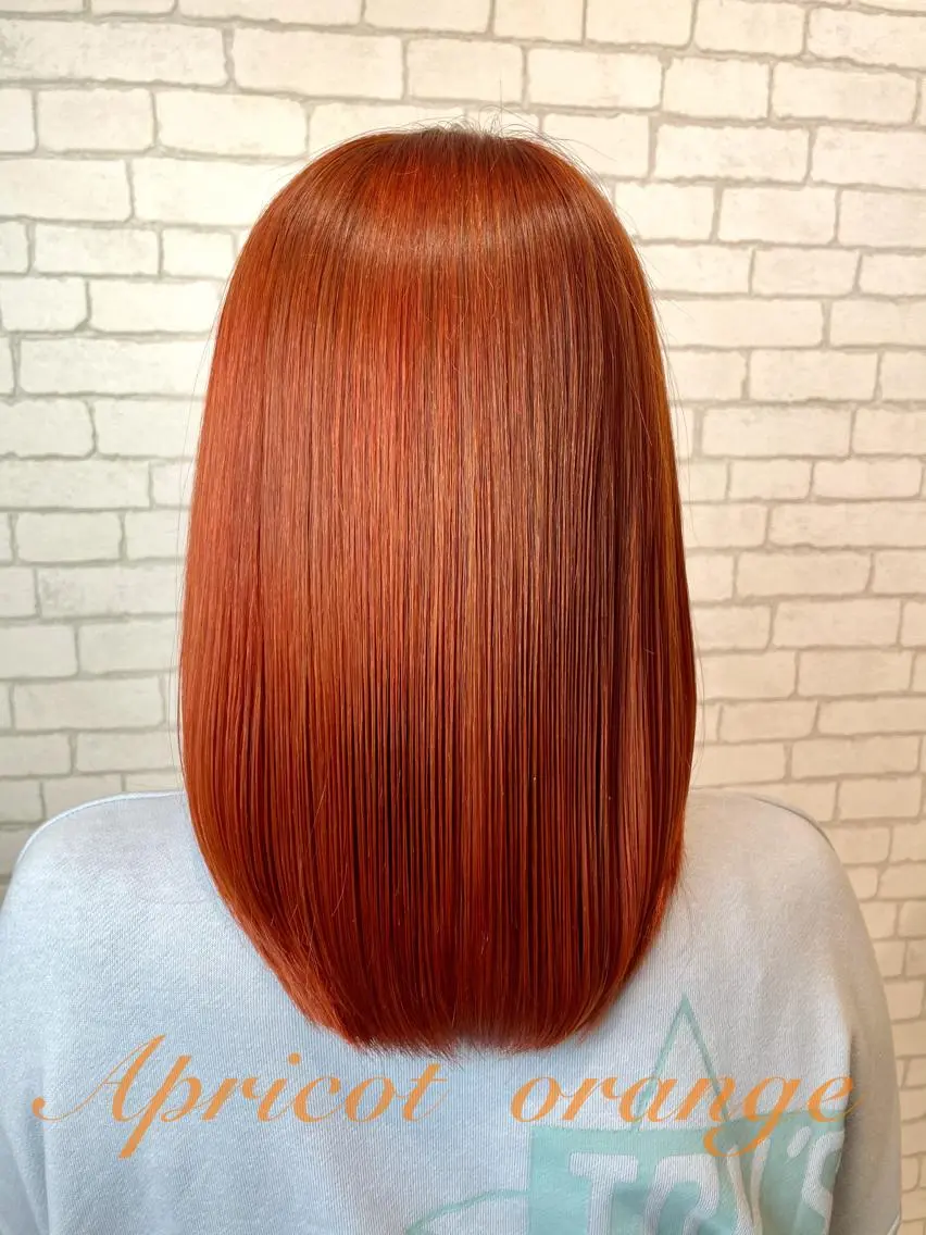 カラー オレンジ AMITYメンズ特化 ASUMIのヘアスタイル