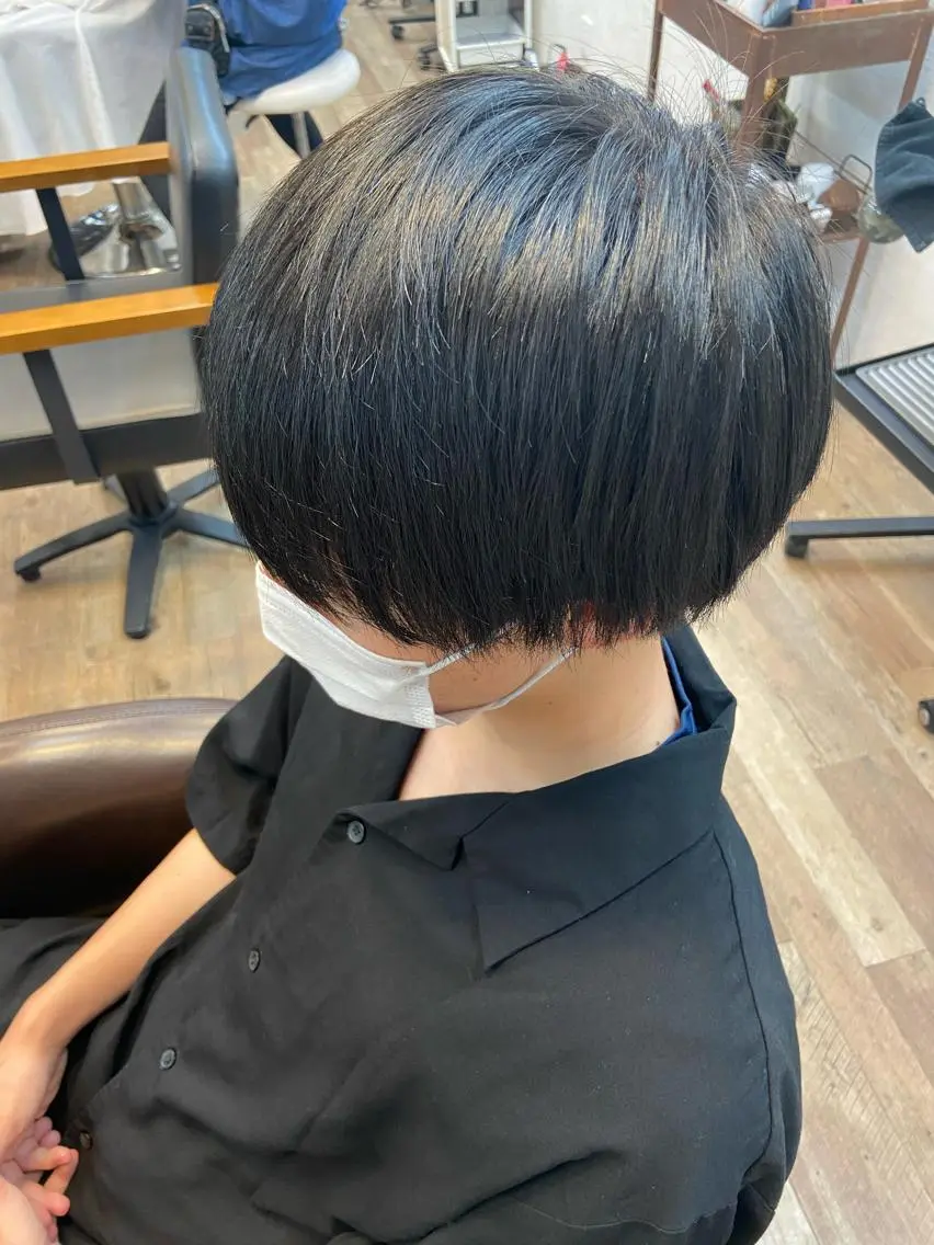 ショート カラー メンズ ヘアカラー 渡辺 ゆみのヘアスタイル