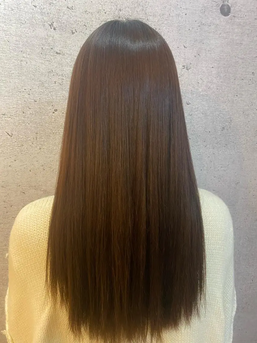 ロング 酸性ストレート Ando Raycoのヘアスタイル