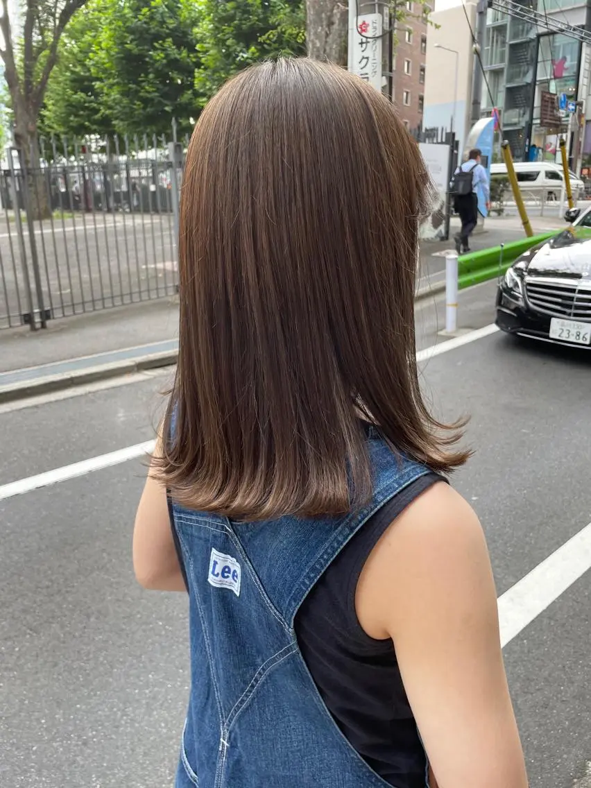 セミロング カラー キッズ オトナヘア🌸 harukaのヘアスタイル