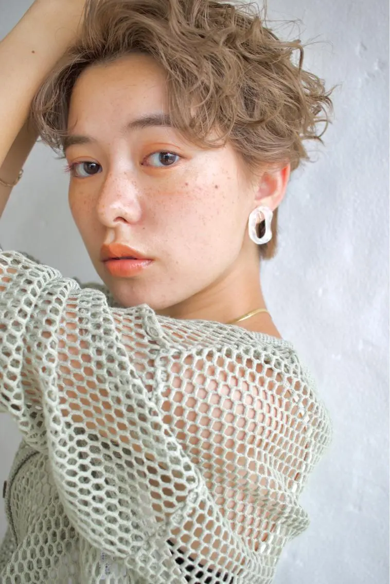 ショート カラー ヘアカラー トリートメント ヘアセット Rico OFFICIALのヘアスタイル