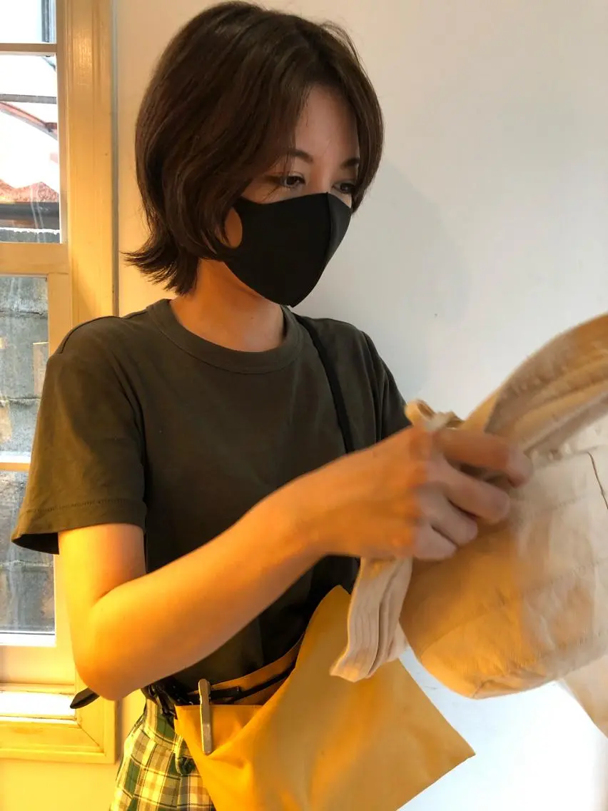 ショート カラー eri kinjoのヘアスタイル