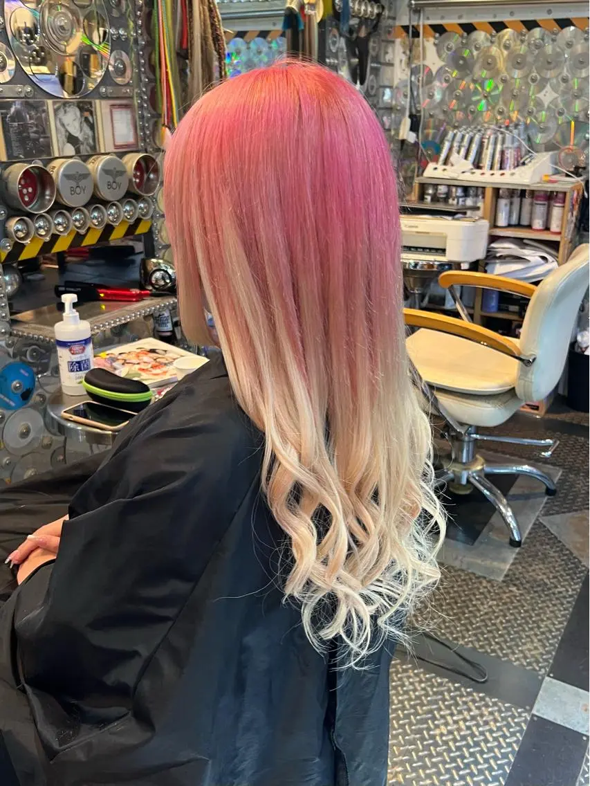 ミディアム カラー ヘアアレンジ エクステ KOYA ｺﾔのヘアスタイル