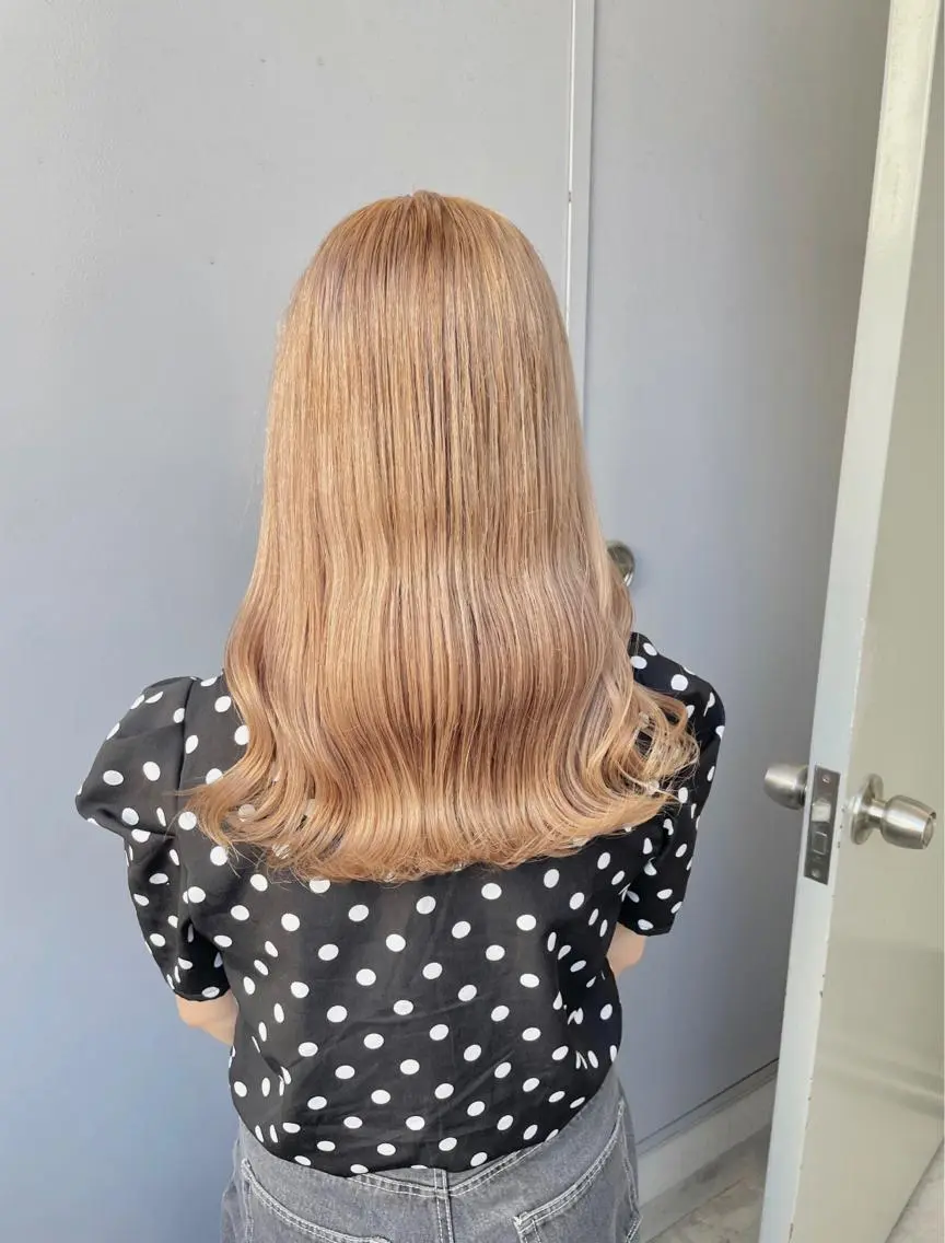 セミロング カラー ベージュカラー💖 やすひろのヘアスタイル