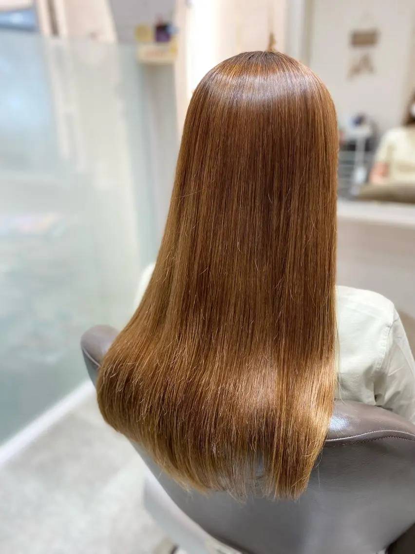 ロング 縮毛矯正 Chou kahoのヘアスタイル