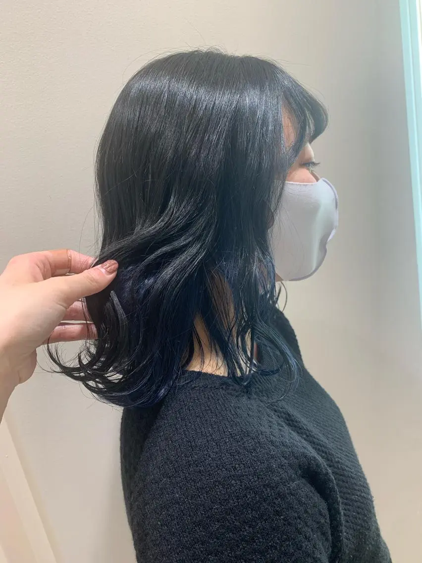 ミディアム カラー ヘアカラー トリートメント 暖色/ブリーチカラー 🎀 M i k uのヘアスタイル