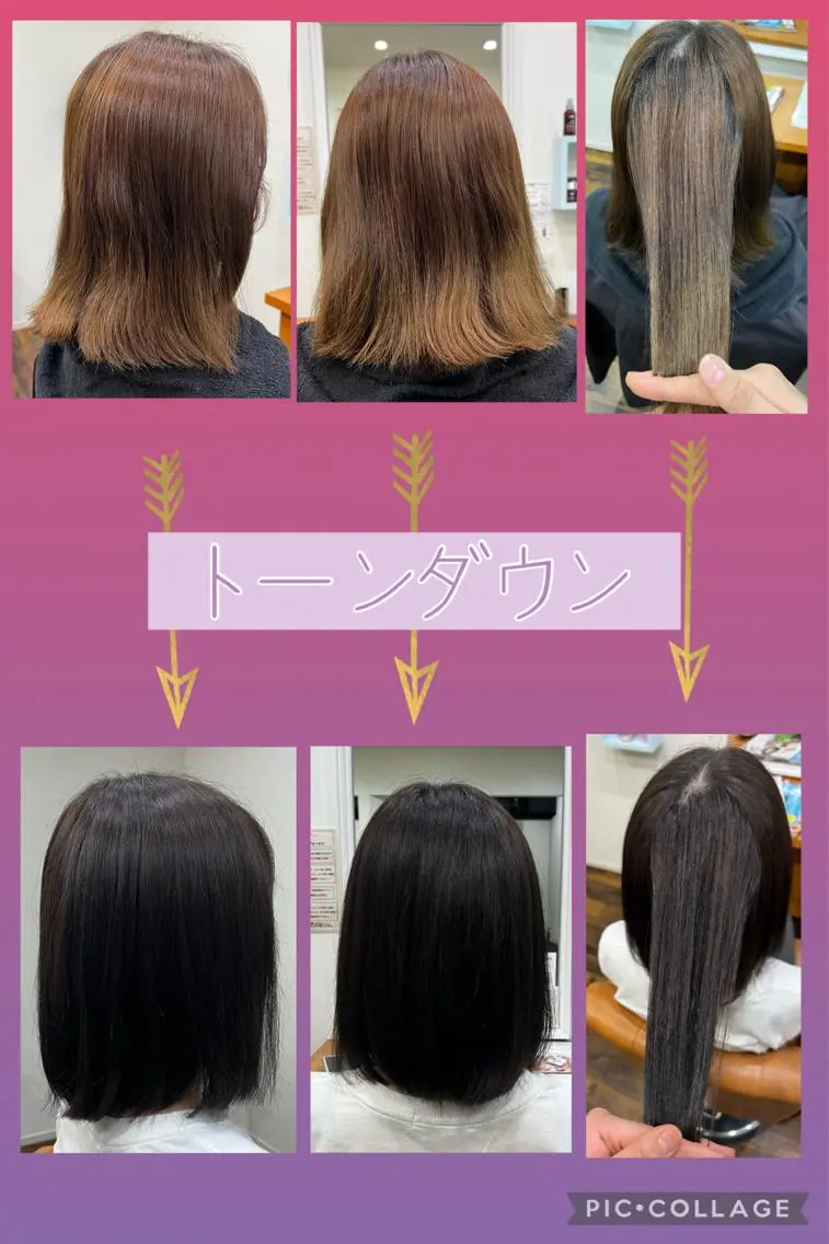 セミロング カラー シルバー ボブ . SHIONのヘアスタイル