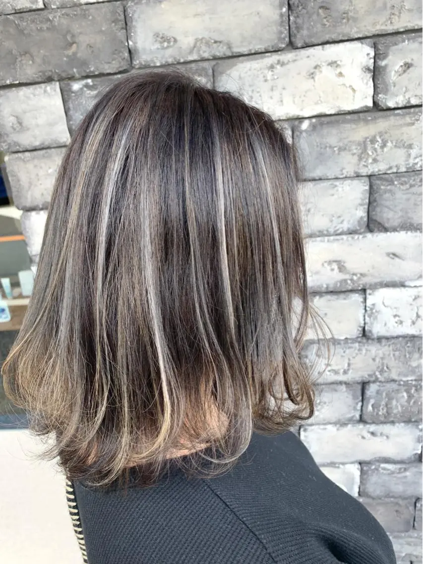 ミディアム カラー グレージュ ❤️千葉県代表❤️ 店長❤️柿本翔一朗のヘアスタイル