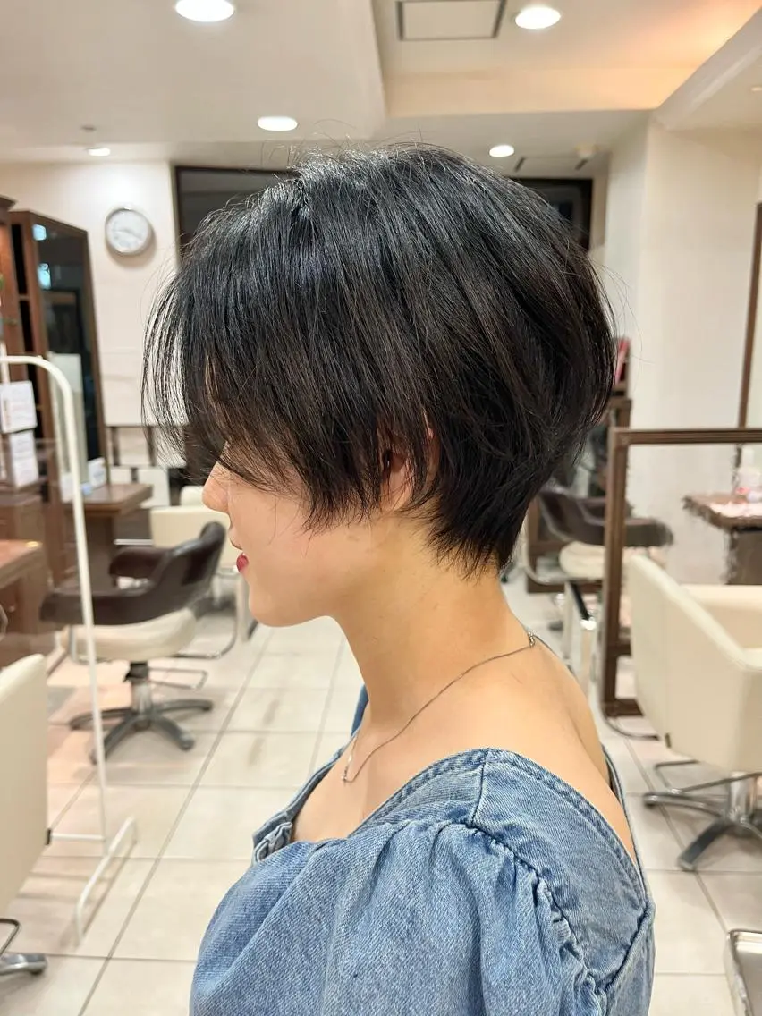 ショート ショートボブ ハンサムショート ボブ くびれヘア ハイライト カット トリートメント 《大人気髪質改善》 プログレス国分寺店のヘアスタイル
