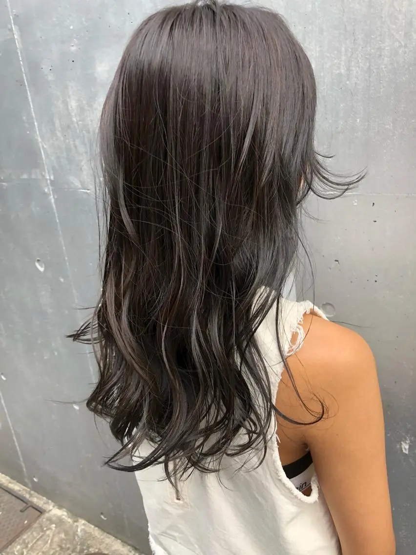 ロング アッシュ アッシュグレー アッシュグレージュ ヘアカラー お気に入り数2.3万 🏆SHO🏆のヘアスタイル