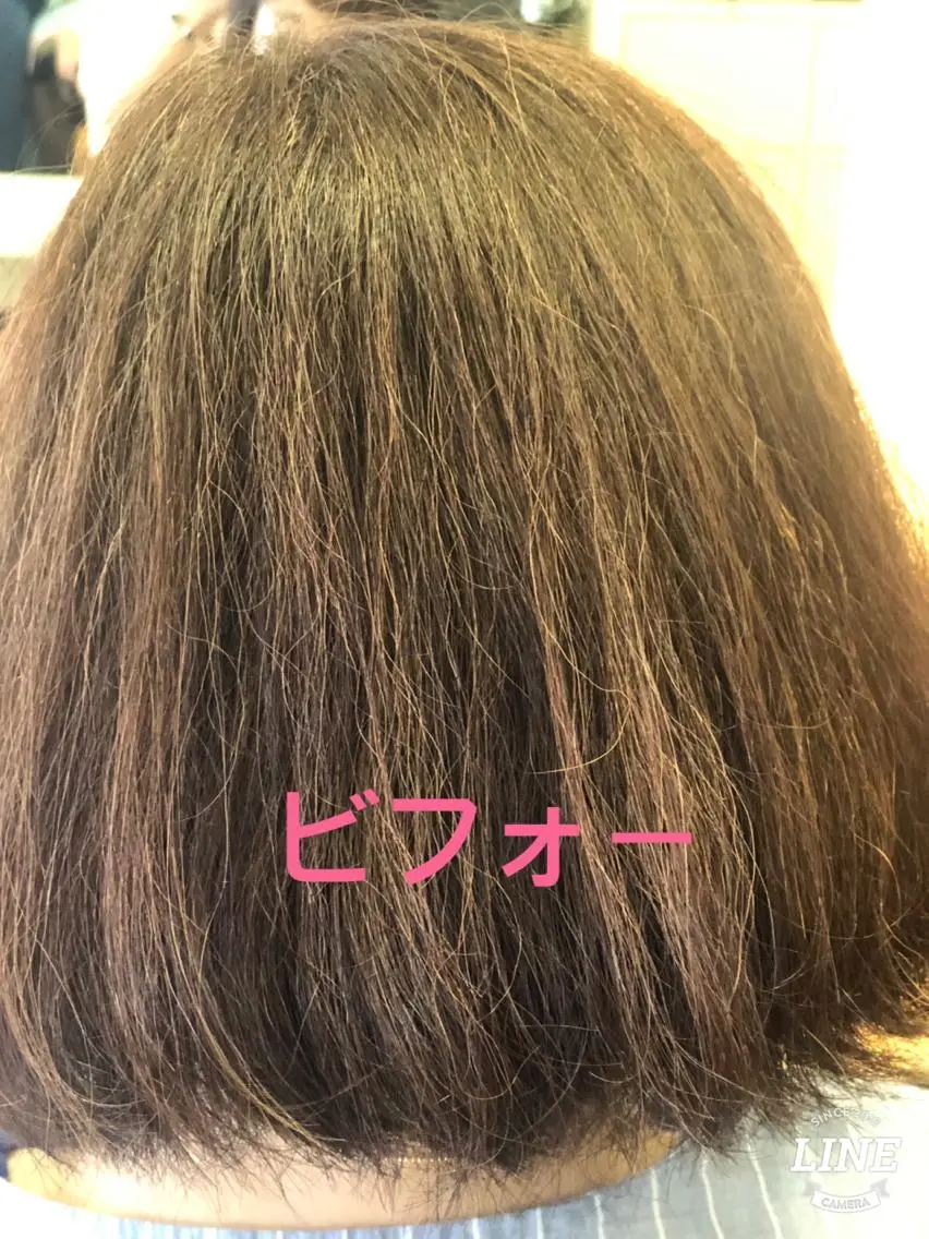 ミディアム パーマ 縮毛矯正 織田 英之のヘアスタイル