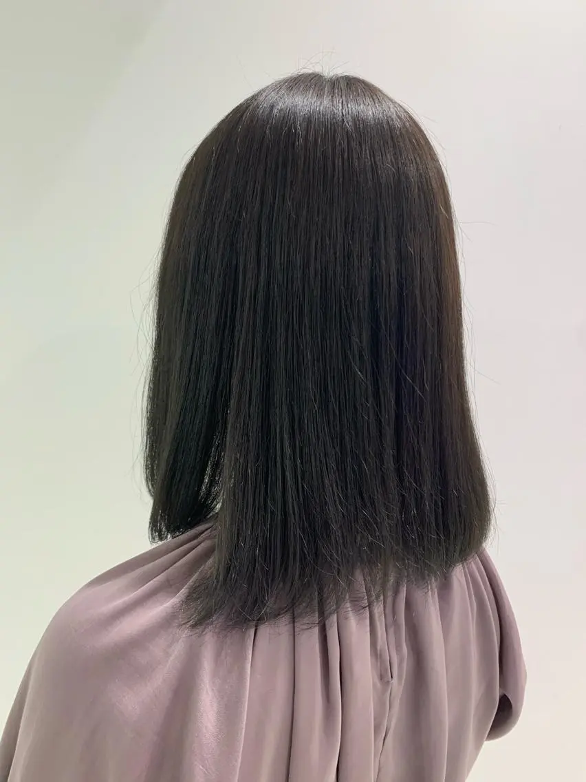 ミディアム ヘアカラー 🪞透明感カラー🫧 縮毛矯正🥇かずきのヘアスタイル