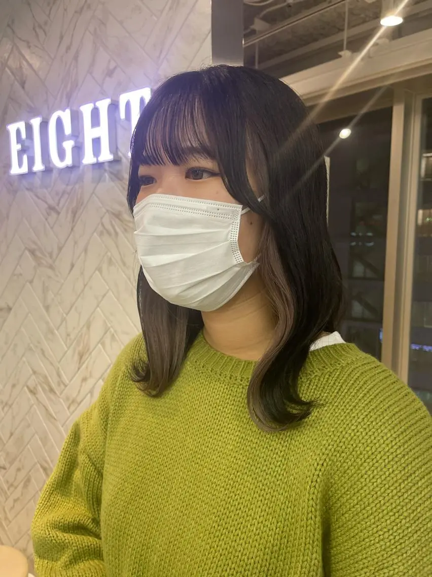 ロング カラー ベージュカラー ホワイトベージュ カット ヘアカラー トリートメント 店長 MANAMI /ブリーチ/骨格ボブのヘアスタイル
