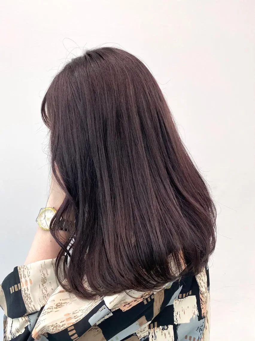 セミロング カラー Unami MIHA☘️*゜のヘアスタイル