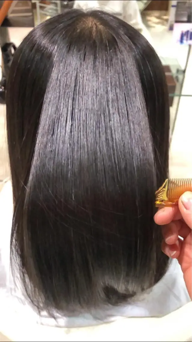 ロング パーマ 縮毛矯正 《お悩み改善》 美容師アラカキのヘアスタイル