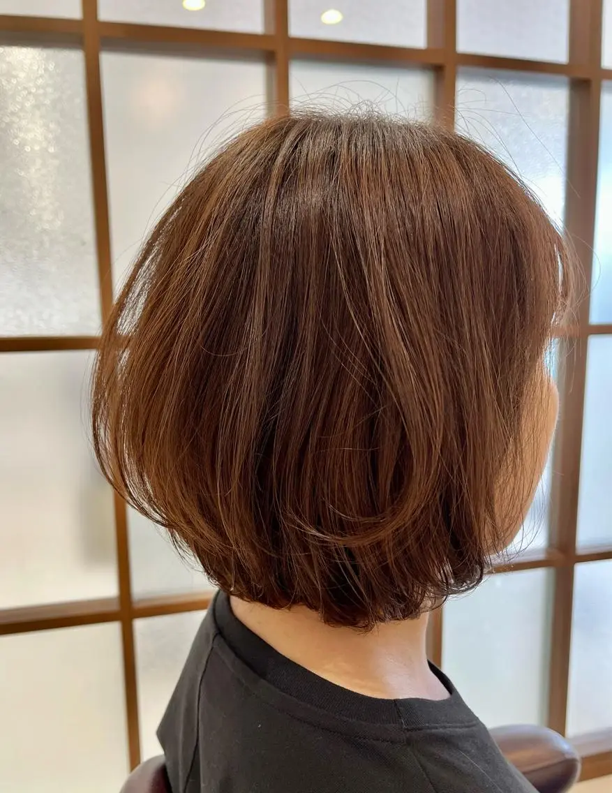 ショート ボブレイヤー ボブ レイヤーカット ツヅキ マスミのヘアスタイル