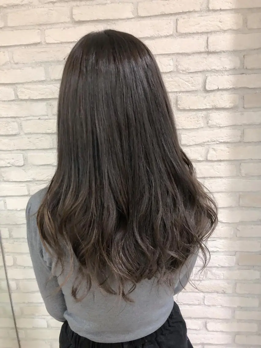 ロング カラー アッシュ ラベンダーカラー ラベンダーアッシュ HAUS 片山みほのヘアスタイル