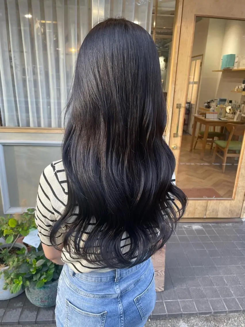 ロング カラー パーマ ヘアアレンジ キッズ ネイル マツエク・マツパ アイブロウ カット ヘアカラー belta.🌱 安藝夏花🌻のヘアスタイル