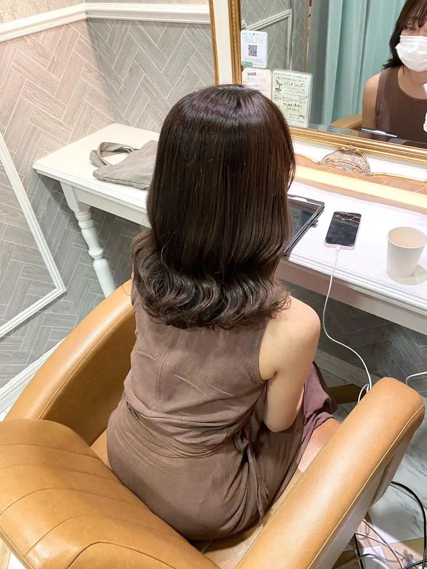 セミロング ‎🤍髪質改善‎🤍 レイヤーカット‎🤍のヘアスタイル