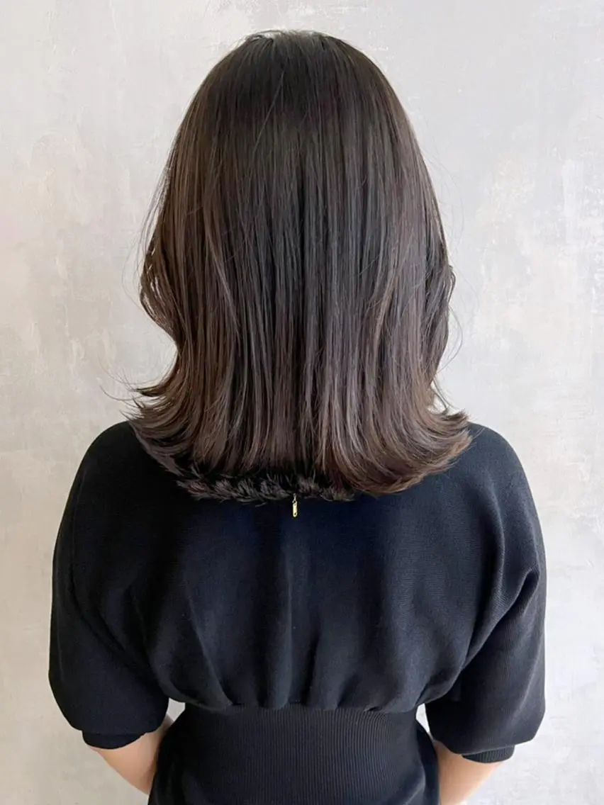 ミディアム カラー パーマ ヘアアレンジ ITbyALBUM 下北沢店のヘアスタイル