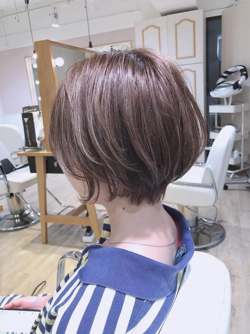 ショート ショートボブ ボブ ショートヘア ✨カラー支持No.1 🧸ワキ カナコ🧸のヘアスタイル