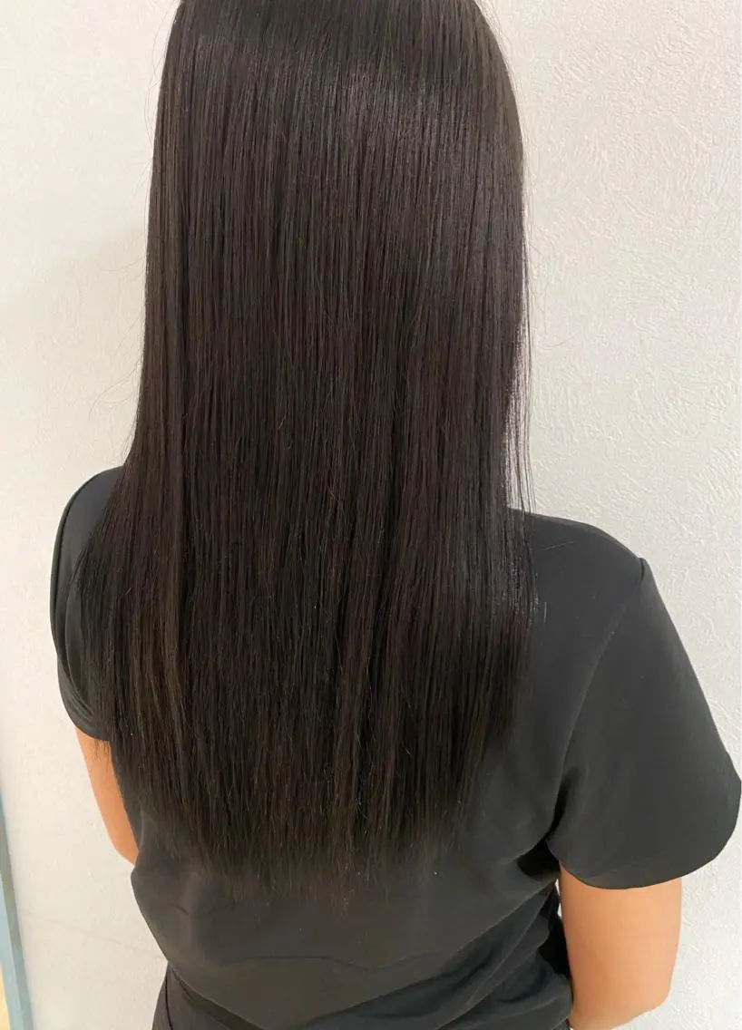 ミディアム カラー グレージュ オレンジ ヘアカラー トリートメント ツヤ髪になりたい方へ 🩷柴田知亜希のヘアスタイル