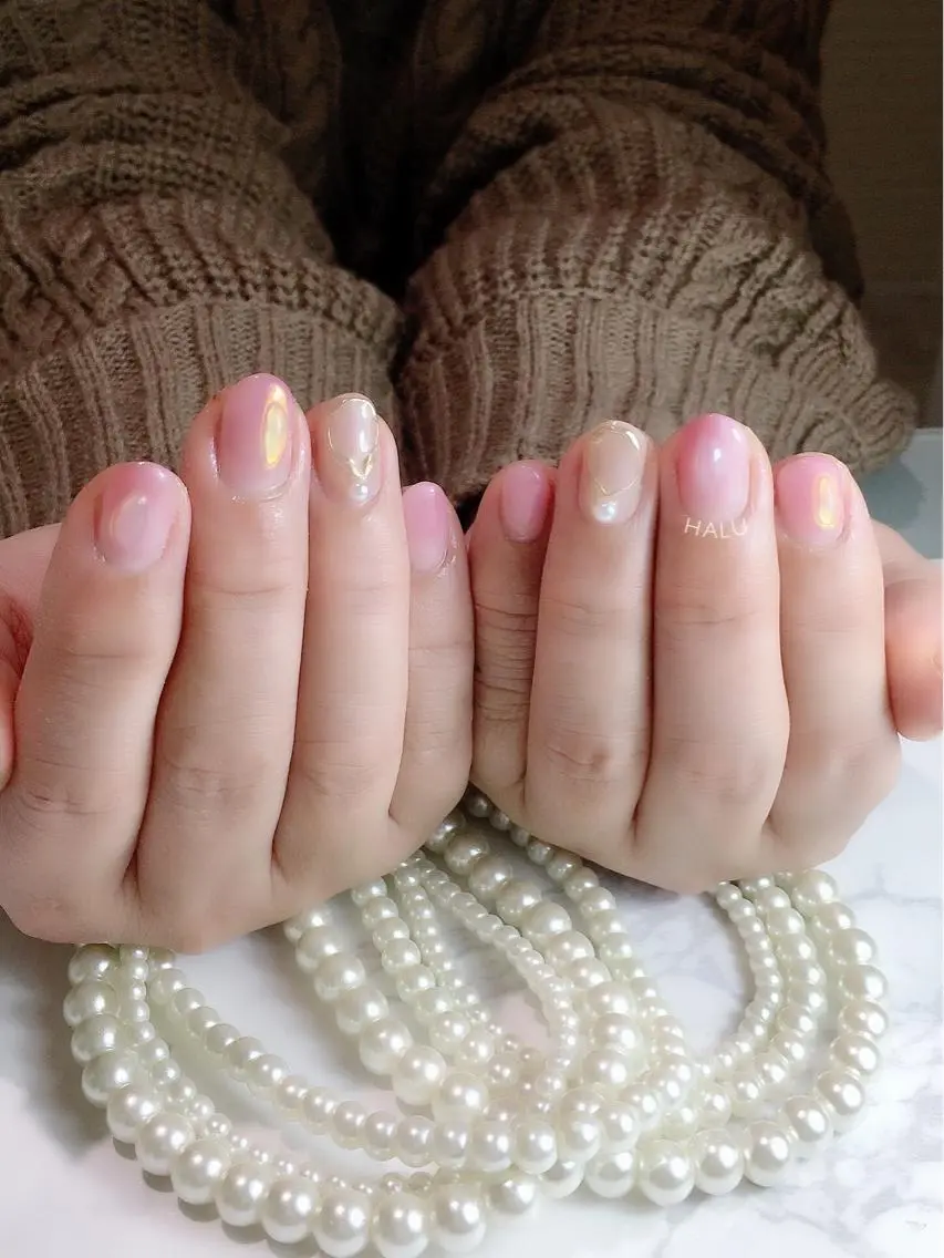 ネイル ミラーネイル HALU ハルのネイルデザイン