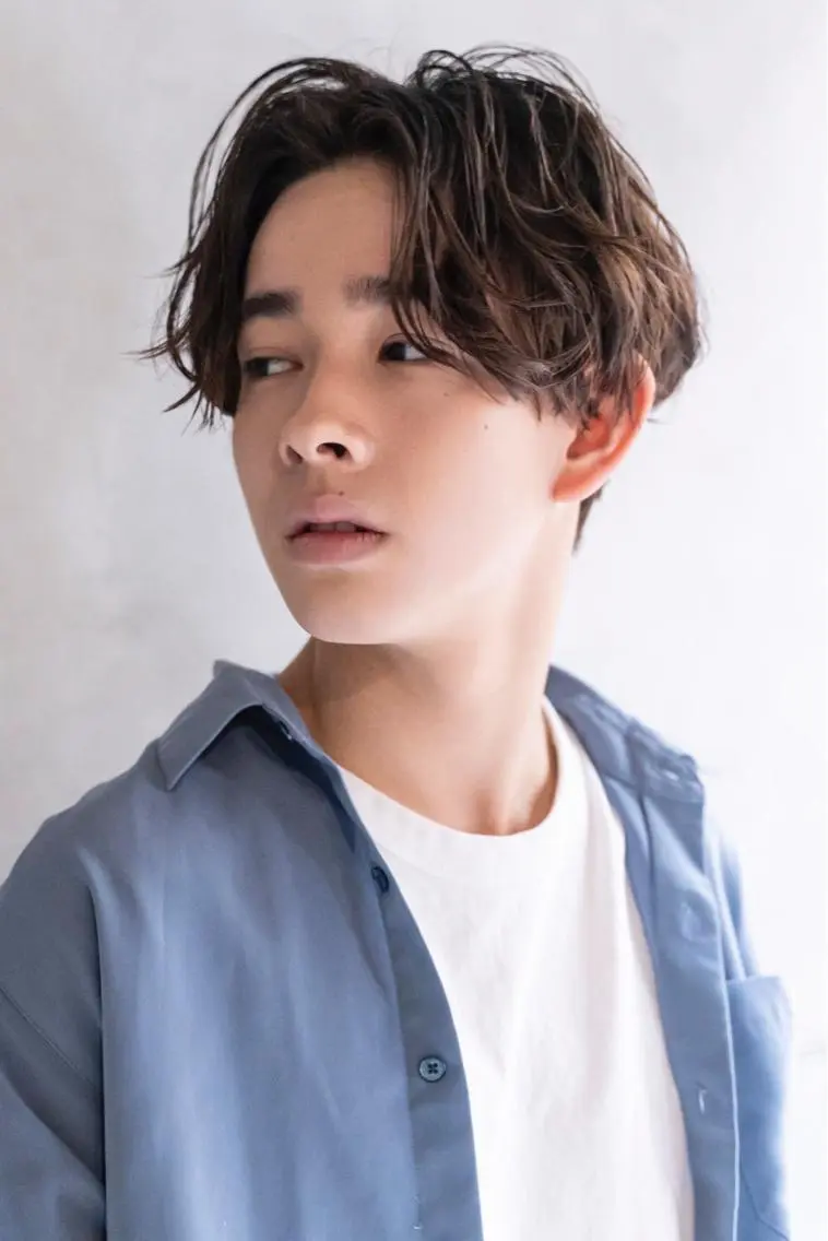 ショート カラー パーマ ヘアアレンジ メンズ キッズ ネイル マツエク・マツパ メンズネイル カット パーマ 韓国ヘア🫧 KAZUTOのヘアスタイル