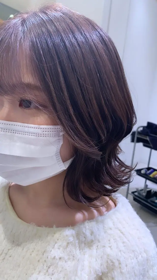 ミディアム カラー パーマ ヘアアレンジ キッズ ネイル マツエク・マツパ ARMONY秋山輝也 コテ巻き風パーマ特化のヘアスタイル