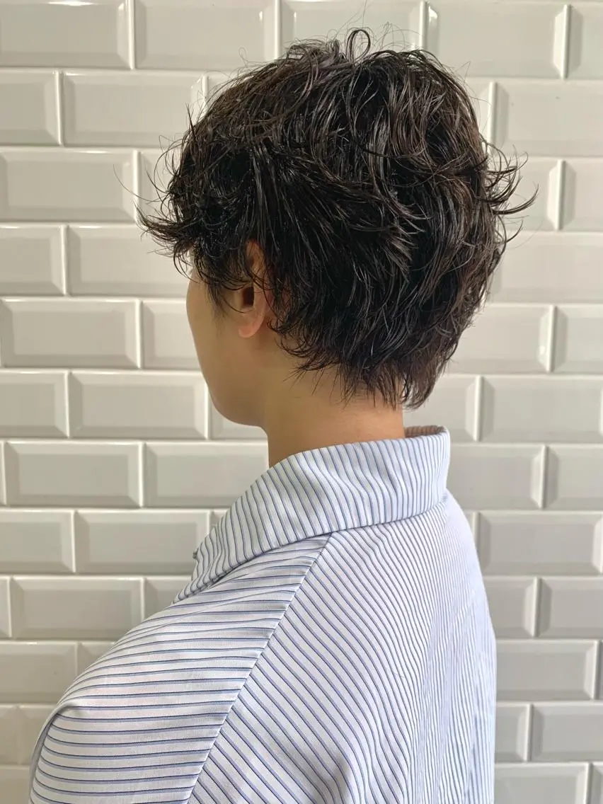 ショート カラー パーマ appiis 柳田葵　横浜のヘアスタイル