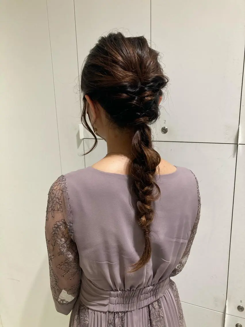 ロング ヘアセット 透明感カラー🫧 nanohaのヘアスタイル