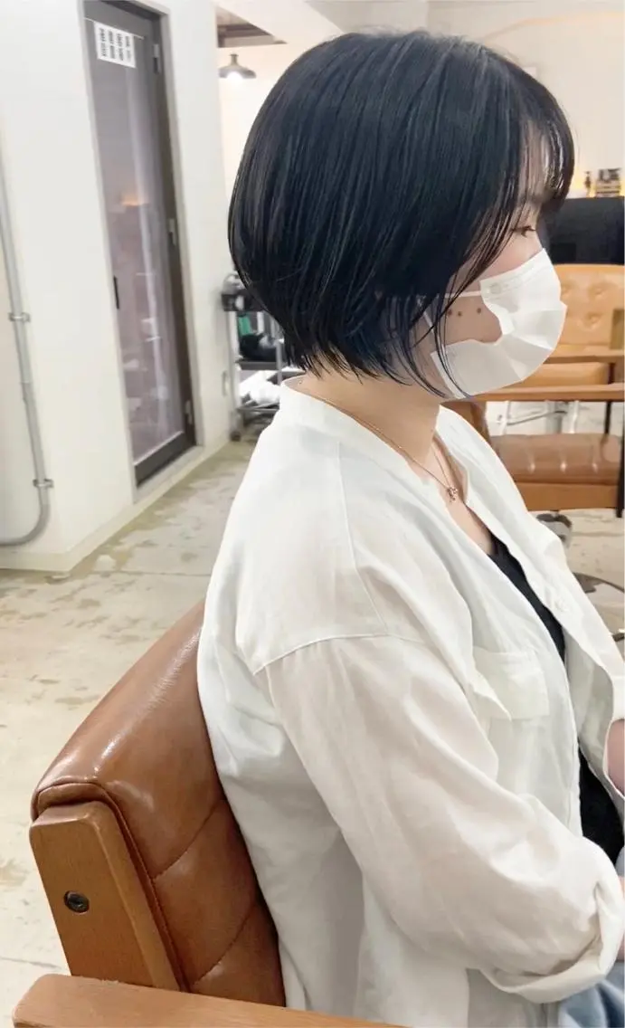 ショート カラー ブルーカラー ショートヘア ショートヘア、ボブ こやさん　コヤマのヘアスタイル